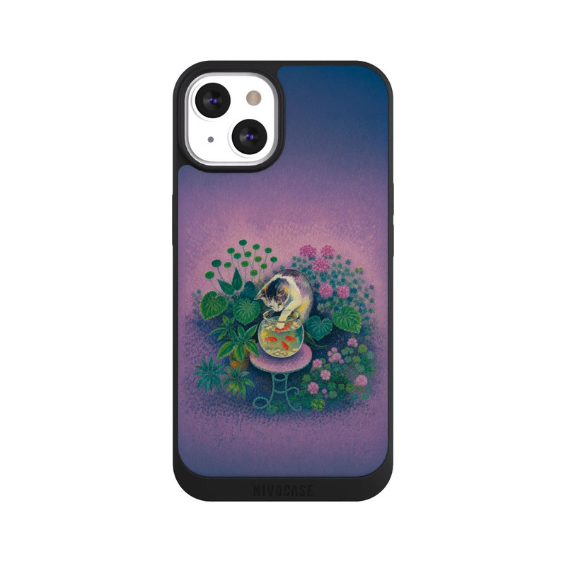 iPhone 13 NIVOpure Goldfische von Matisse mit angelnder Katze mit KI
