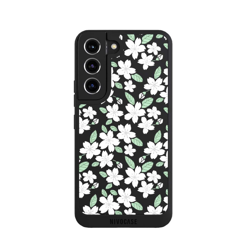Galaxy S22 NIVOpure Fleurs Blanches sans Fond