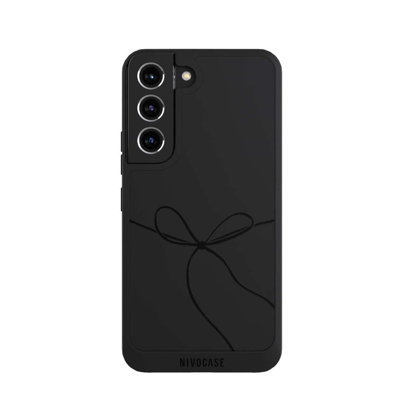 Galaxy S22 NIVOpure Schleifchen Schwarz ohne Hintergrund