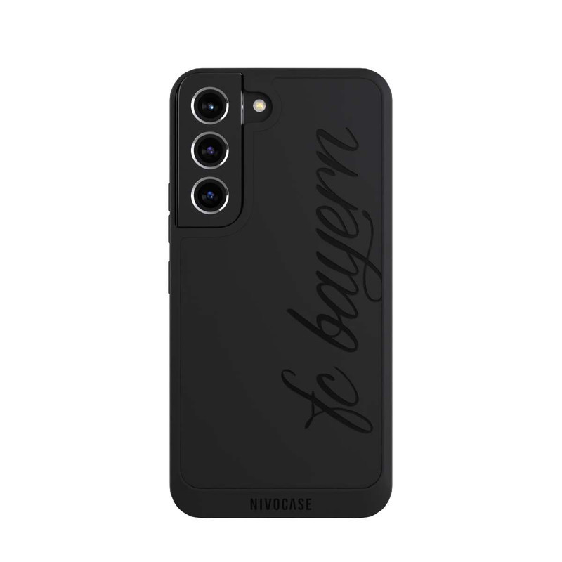 Galaxy S22 NIVOpure Schwarzes FCB Girlmotiv - ohne Hintergrund