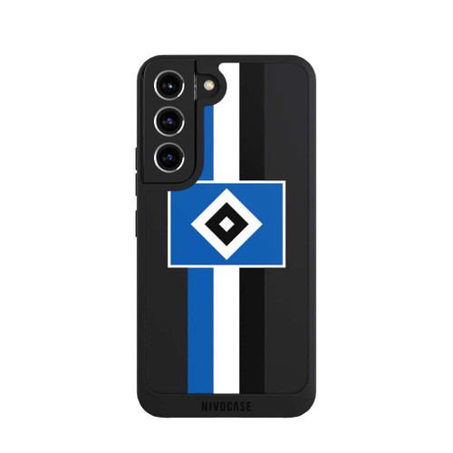 Samsung Galaxy S22 NIVOpure HSV Streifen - Blau-Weiß-Schwarz - ohne Hintergrund