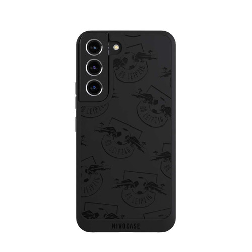 Samsung Galaxy S22 NIVOpure Logos RB Leipzig Schwarz - ohne Hintergrund