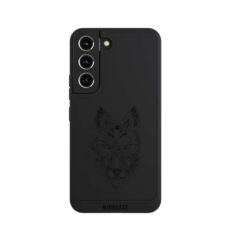 Galaxy S22 NIVOpure Wolf Mandala ohne Hintergrund