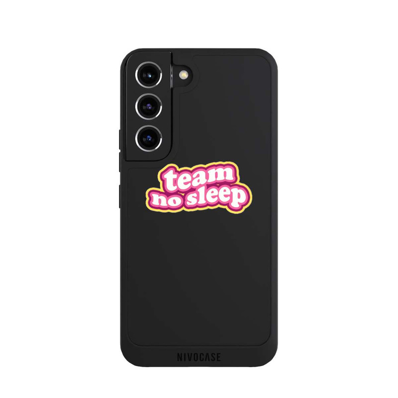 Galaxy S22 NIVOpure Team No Sleep 70s Transparent