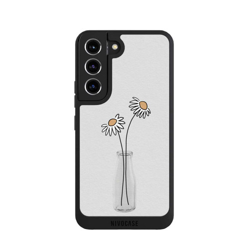 Samsung Galaxy S22 NIVOpure Stillleben mit weißen Gänseblümchen