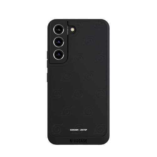 Samsung Galaxy S22 NIVOpure Black Konoha Pattern Transparant