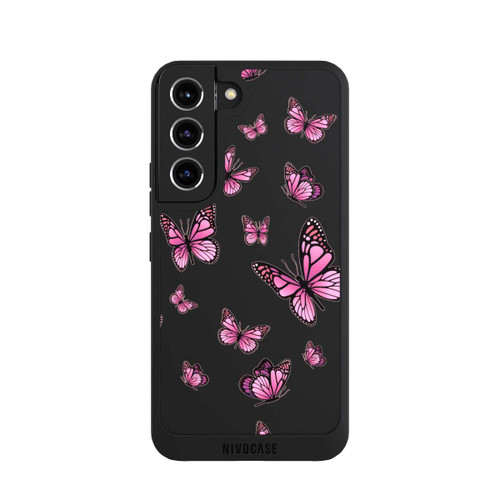 Samsung Galaxy S22 NIVOpure Schmetterlinge pink