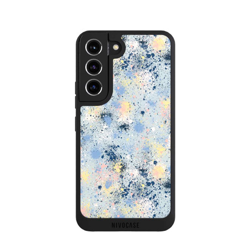 Samsung Galaxy S22 NIVOpure Tintentropfen Staub Textur Blau