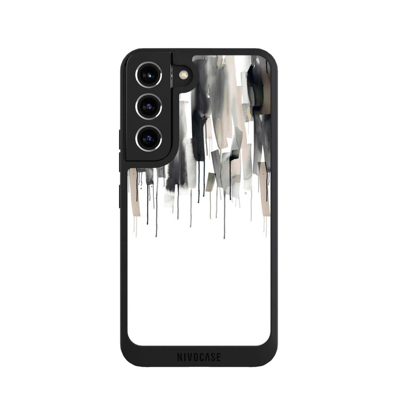 Galaxy S22 NIVOpure Watery Stripes Japandi Black