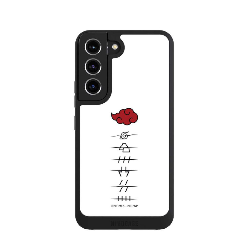 Galaxy S22 NIVOpure Akatsuki Mitgliedersymbole Weiß