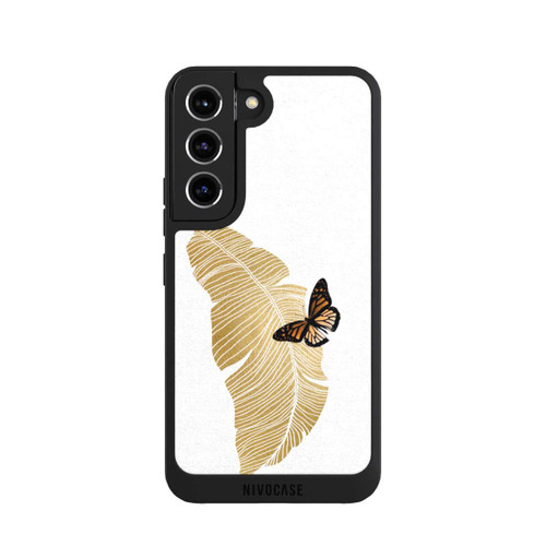Samsung Galaxy S22 NIVOpure Schmetterling und Palmenblatt