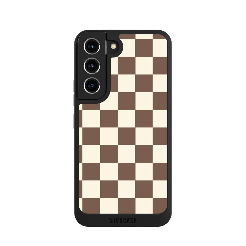 Galaxy S22 NIVOpure Damier brun