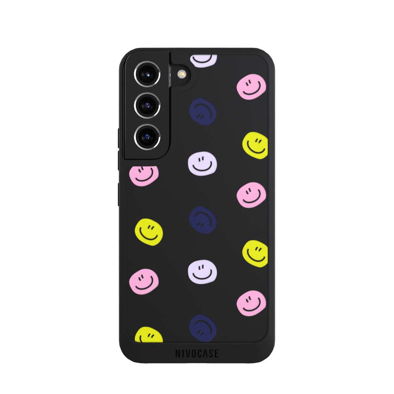 Galaxy S22 NIVOpure Smile Pattern Pink