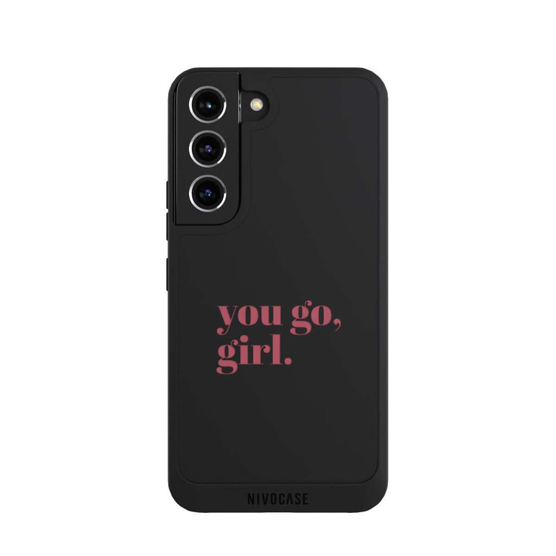 Galaxy S22 NIVOpure You Go Girl Rosa Transparent