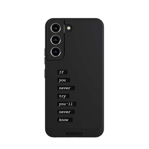 Samsung Galaxy S22 NIVOpure If You Try Black Transparent