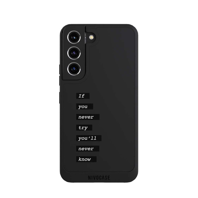 Galaxy S22 NIVOpure If You Try Black Transparent
