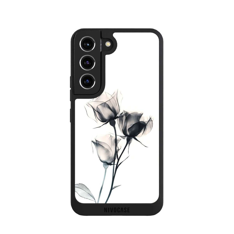 Galaxy S22 NIVOpure Schwarze Blume