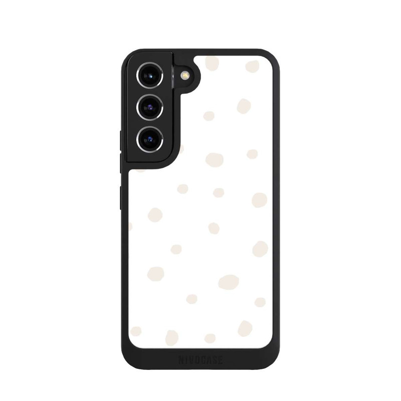 Galaxy S22 NIVOpure Motif à Pois Blanc Marron