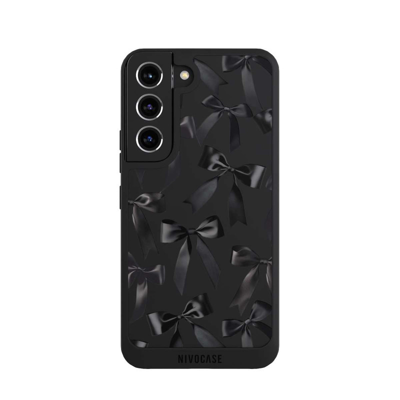 Galaxy S22 NIVOpure Schwarze Satinschleifen