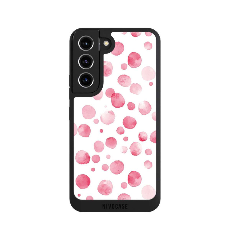Galaxy S22 NIVOpure Pink Dots Watercolor Pattern