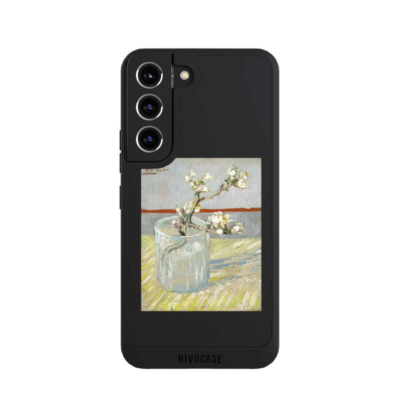 Galaxy S22 NIVOpure Blühender Mandelzweig in Einem Glas by Vincent van Gogh