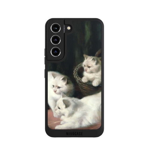 Samsung Galaxy S22 NIVOpure Three White Angora Kittens