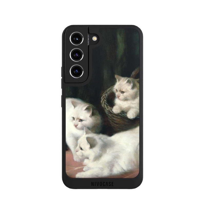 Galaxy S22 NIVOpure Three White Angora Kittens