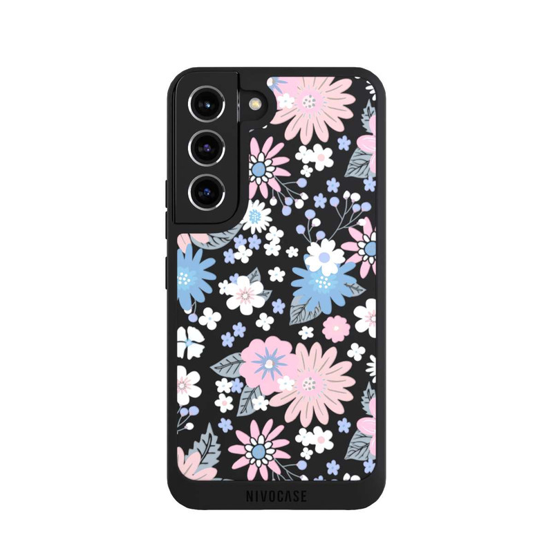 Galaxy S22 NIVOpure Wildflower Pattern Illustration Pastell Transparent