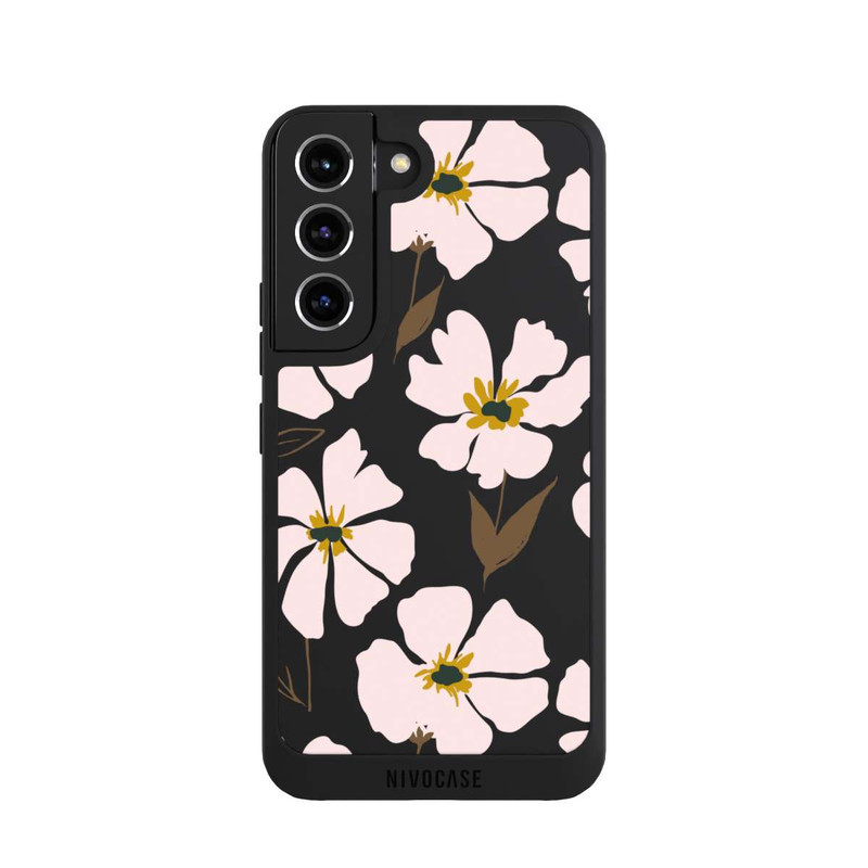 Galaxy S22 NIVOpure Simple Pastell Flowers Rose Transparent
