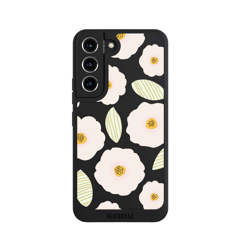 Galaxy S22 NIVOpure Simple Pastell Flowers Light Transparent