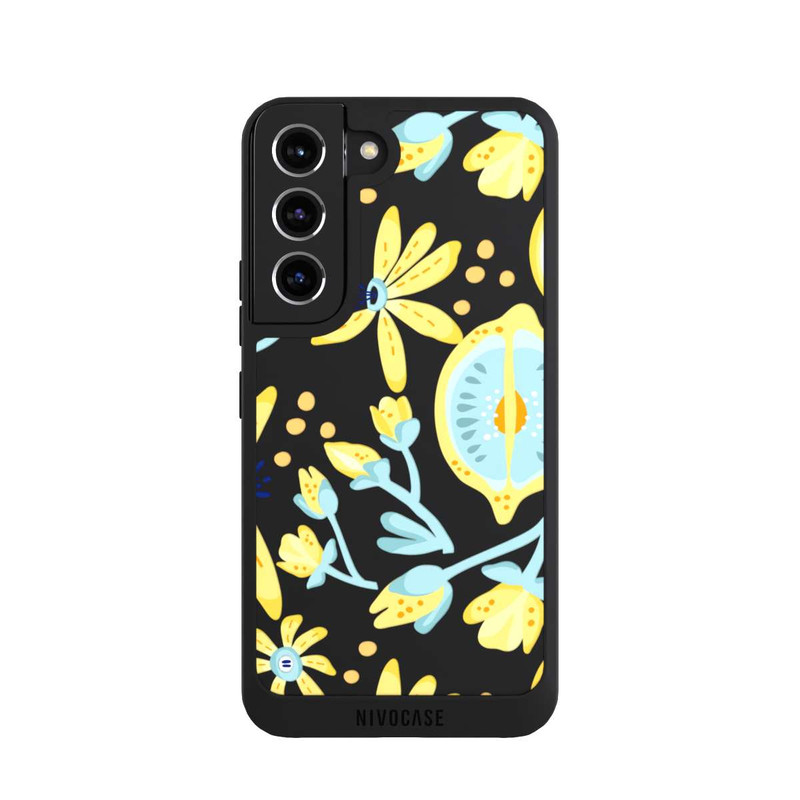 Galaxy S22 NIVOpure Lemon Summer Pattern Transparent Yellow