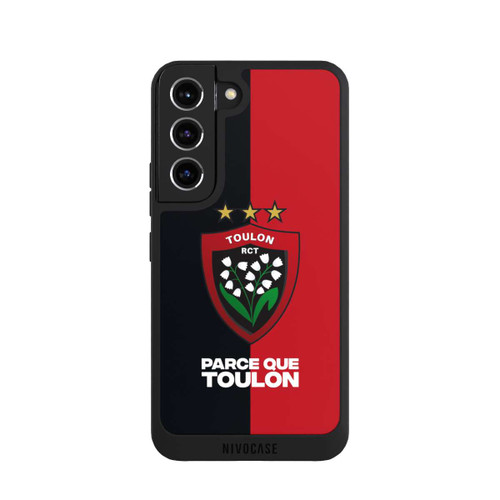 Samsung Galaxy S22 NIVOpure Logo Rot Schwarz RCT