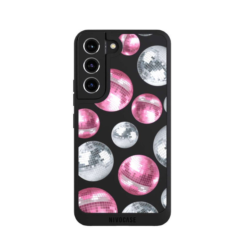 Galaxy S22 NIVOpure Discokugel Show Pink Transparent
