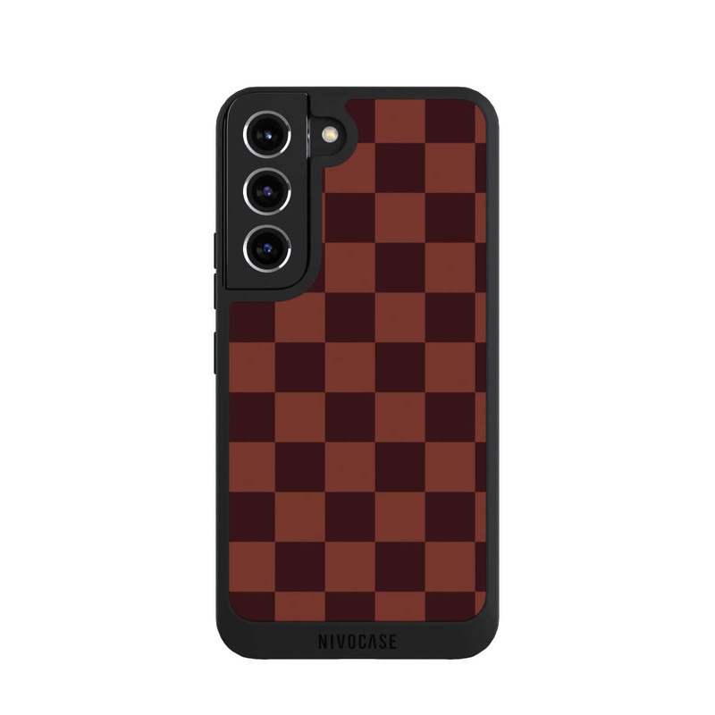Galaxy S22 NIVOpure Motif en Damier Rouge