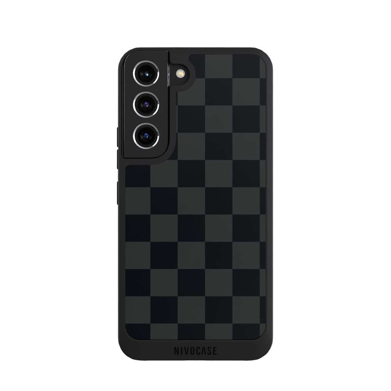 Galaxy S22 NIVOpure motif en damier noir