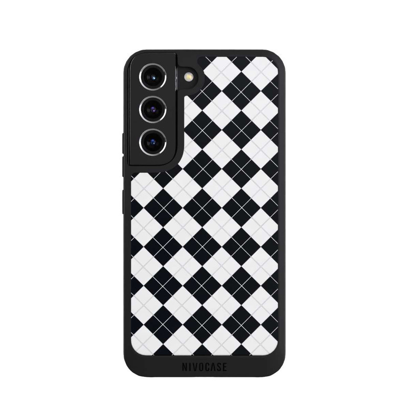 Galaxy S22 NIVOpure Poloshirt Karo Look