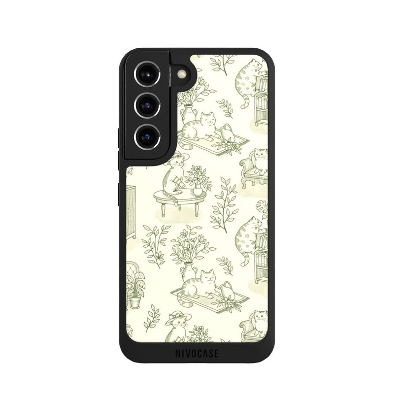Galaxy S22 NIVOpure Chonky Cats Toile de Jouy
