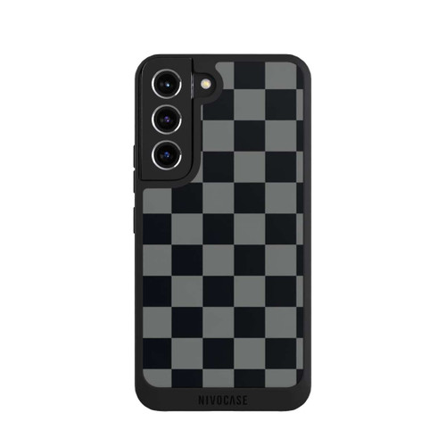 Samsung Galaxy S22 NIVOpure Schachbrett Schwarz Grau