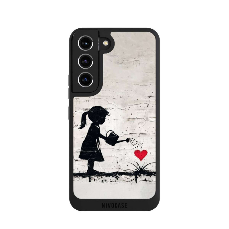 Galaxy S22 NIVOpure Girl Watering Bunch of Flowers 