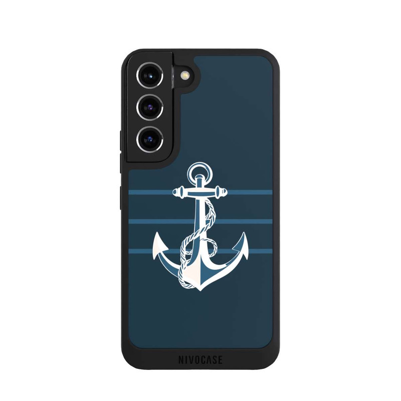 Galaxy S22 NIVOpure Anchor Line Blue with AI