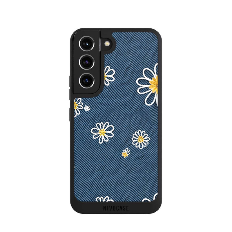 Galaxy S22 NIVOpure Jeans Flowers Pattern with AI