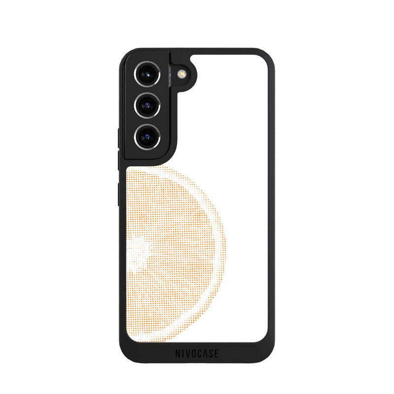Galaxy S22 NIVOpure Orange Grid Pixel Art