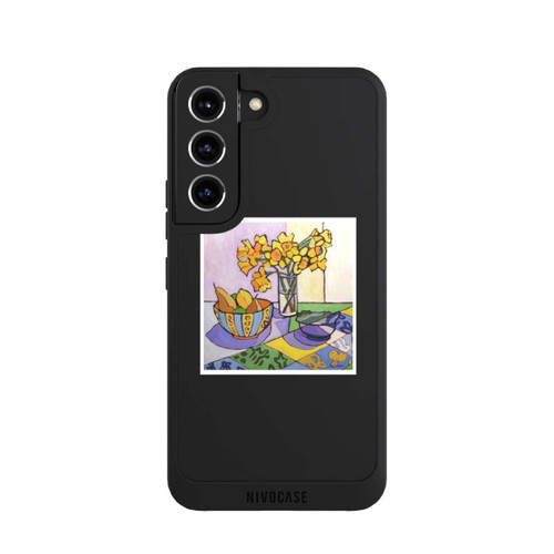 Samsung Galaxy S22 NIVOpure Daffodil Patchwork, 2023, by Catherine J Martzloff