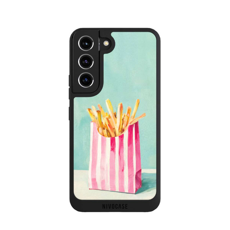 Galaxy S22 NIVOpure Retro Fries Blue Watercolor