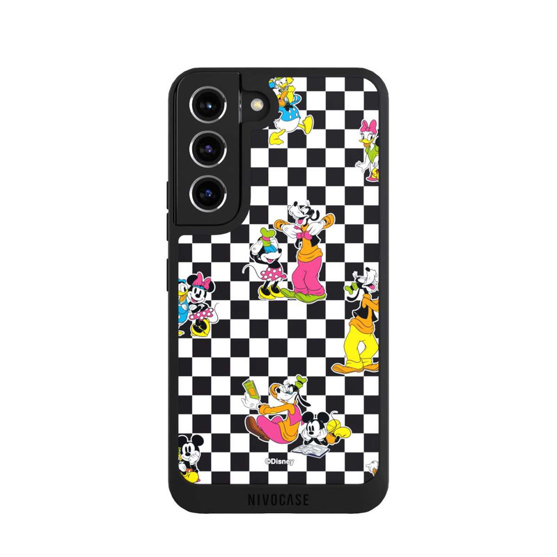 Galaxy S22 NIVOpure Donald and Friends Pattern Black and White