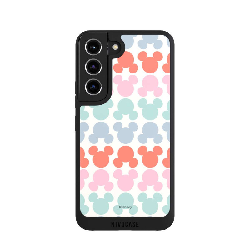 Galaxy S22 NIVOpure Disney Mickey Icon Pattern Red and Pink