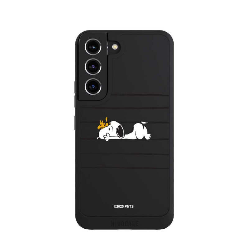 Galaxy S22 NIVOpure Snoopy Woodstock Streifen Peanuts Transparent