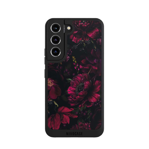 Samsung Galaxy S22 NIVOpure Dunkle Rote Blumen Liebe