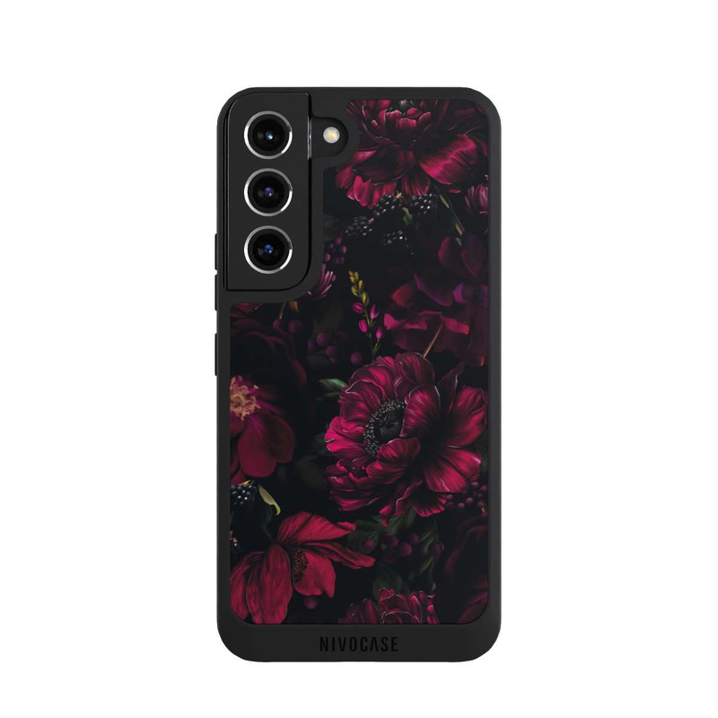 Galaxy S22 NIVOpure Dark Red Flower Love