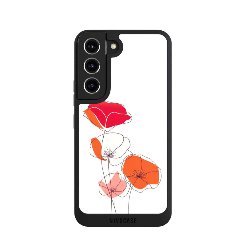 Galaxy S22 NIVOpure Poppies Line Art